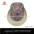 New design colorful fedora hat for women